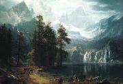Albert Bierstadt Sierra Nevadas oil on canvas
